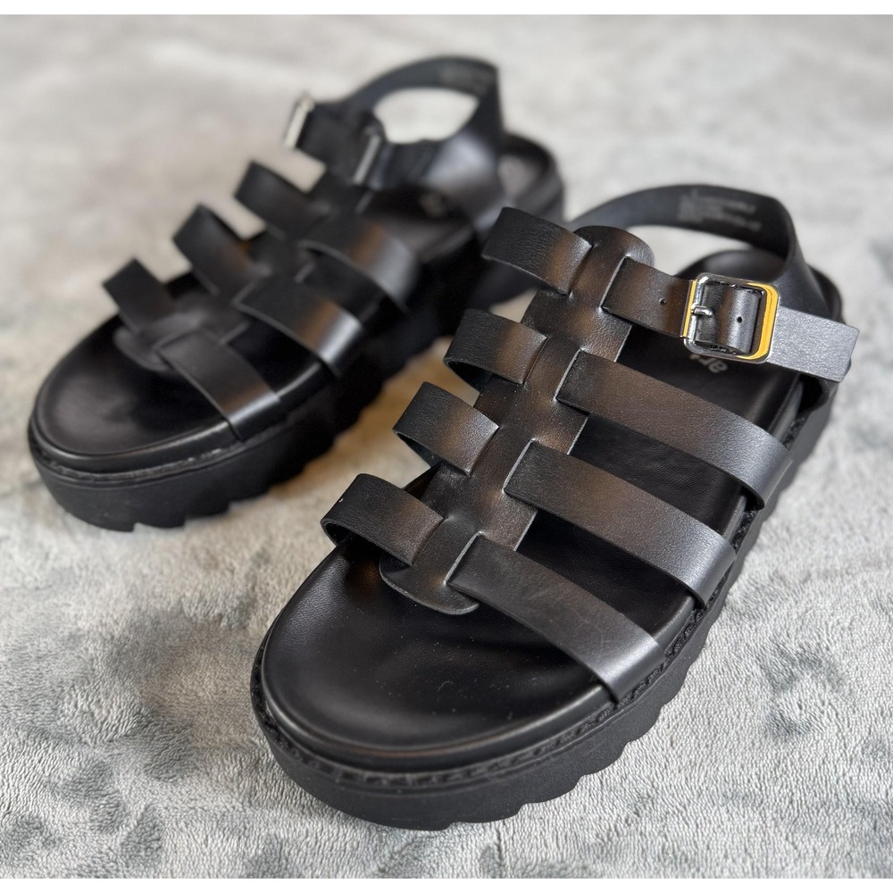 Art Class Shoes Girls Size 5 Fisherman Sandals Buckle Platform Casual Summer